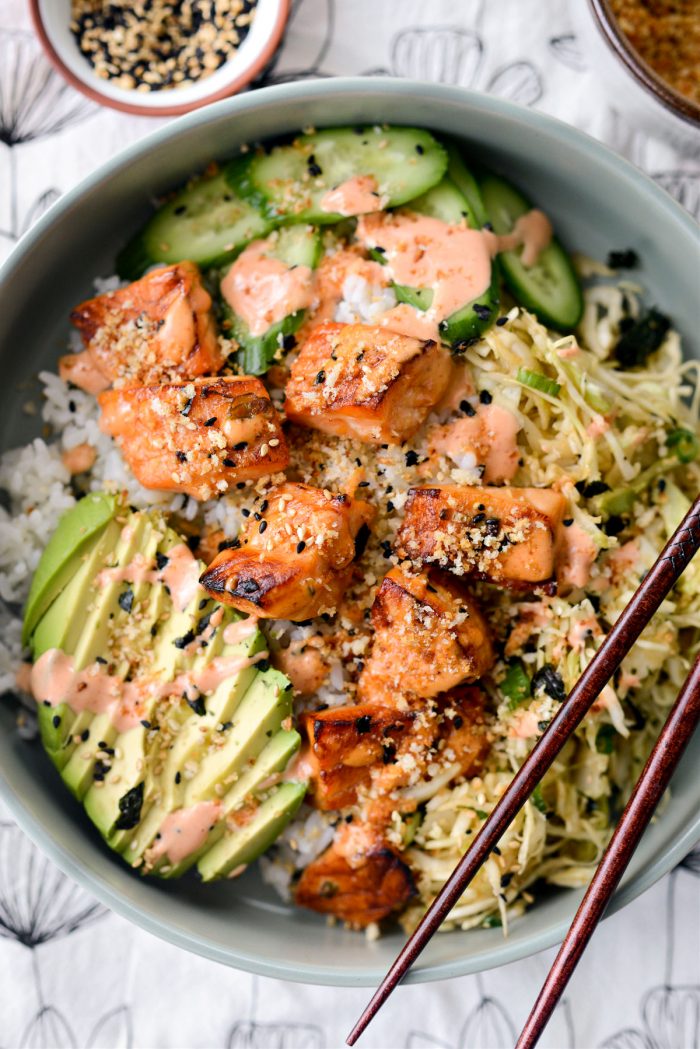 Spicy Salmon Maki Bowl 