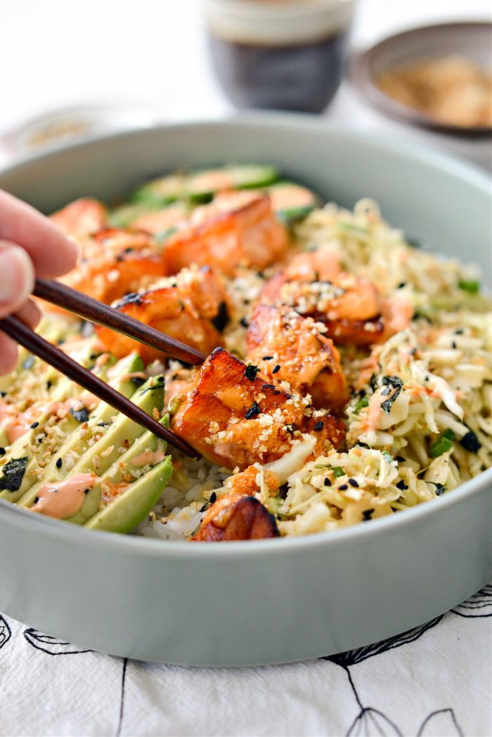 Spicy Salmon Maki Bowl 