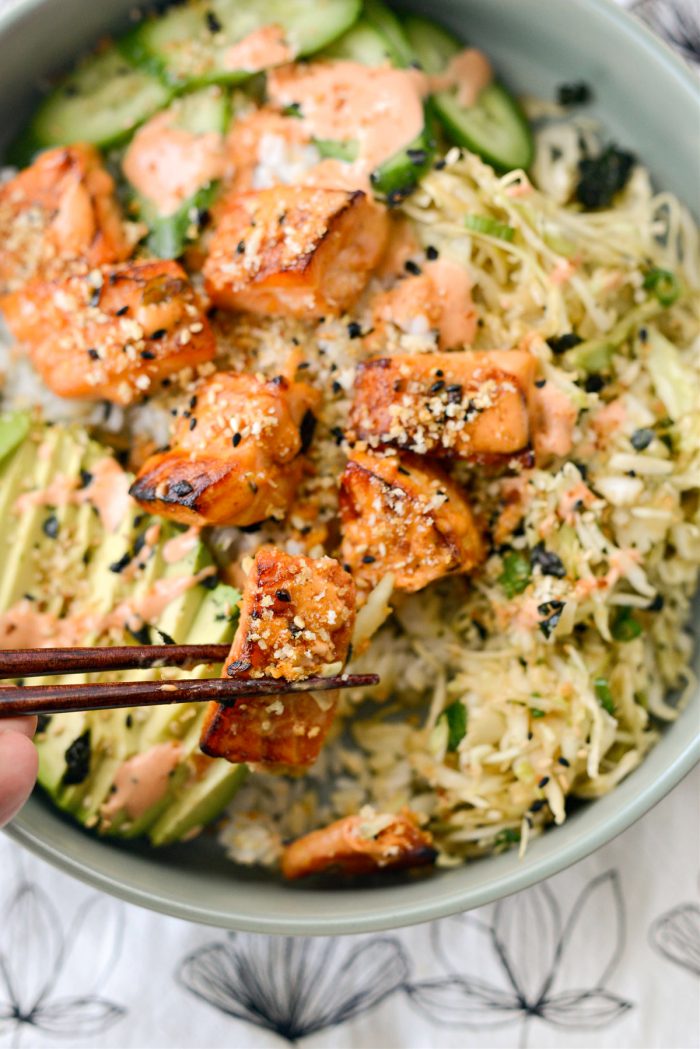 Spicy Salmon Maki Bowl 