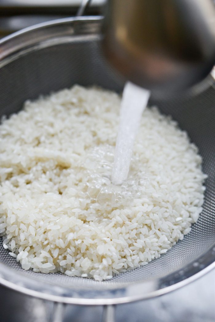 rinse and cook rice