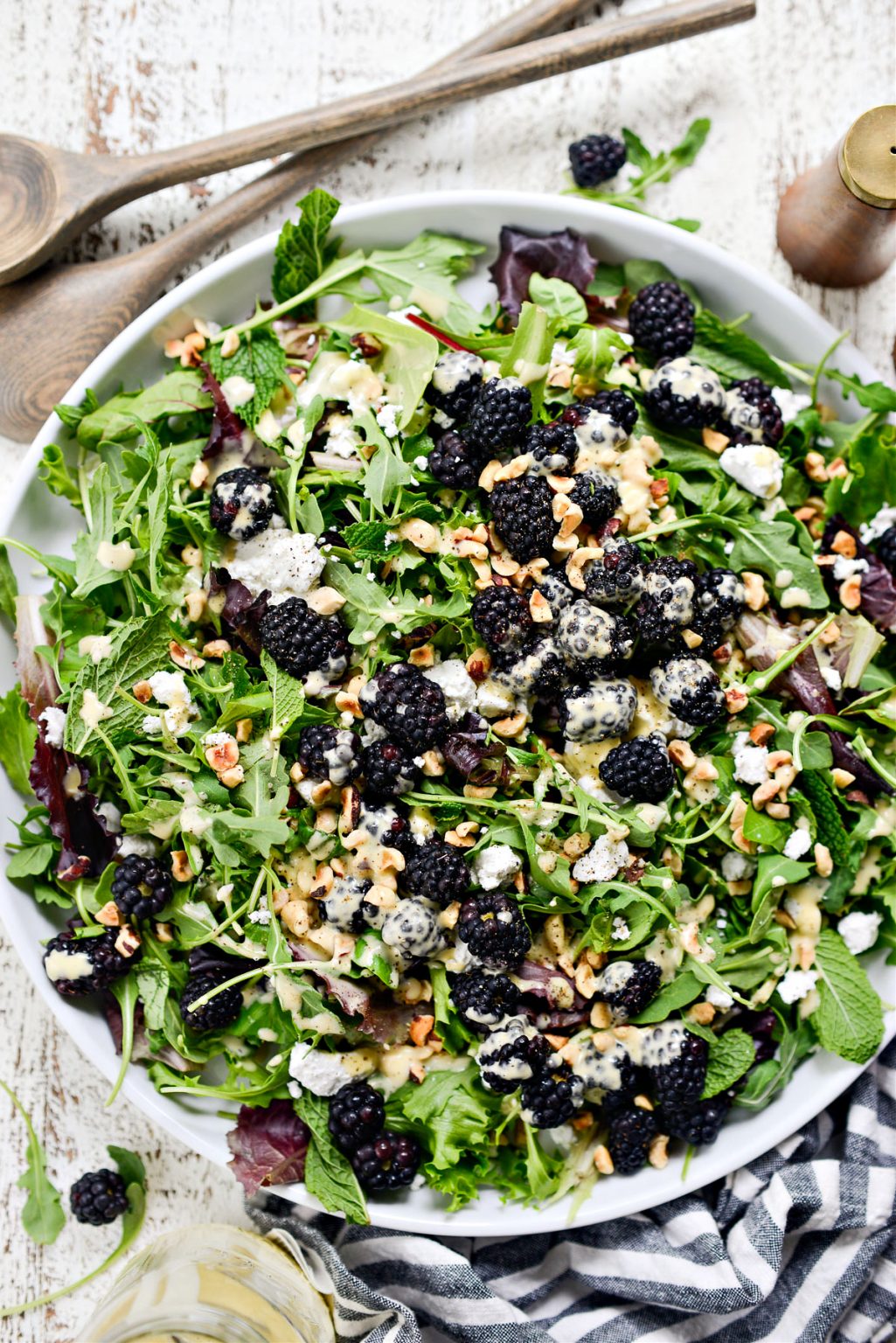 Blackberry Hazelnut Spring Salad Simply Scratch
