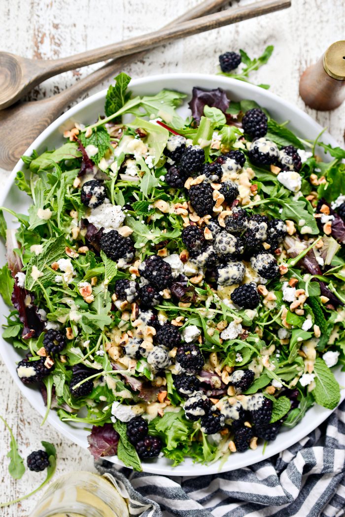 Blackberry Hazelnut Spring Salad