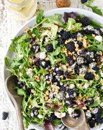 Blackberry Hazelnut Spring Salad