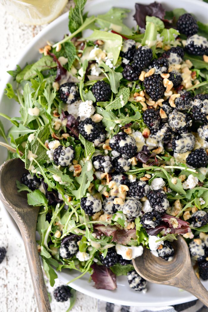 Blackberry Hazelnut Spring Salad