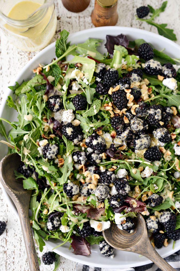 Blackberry Hazelnut Spring Salad