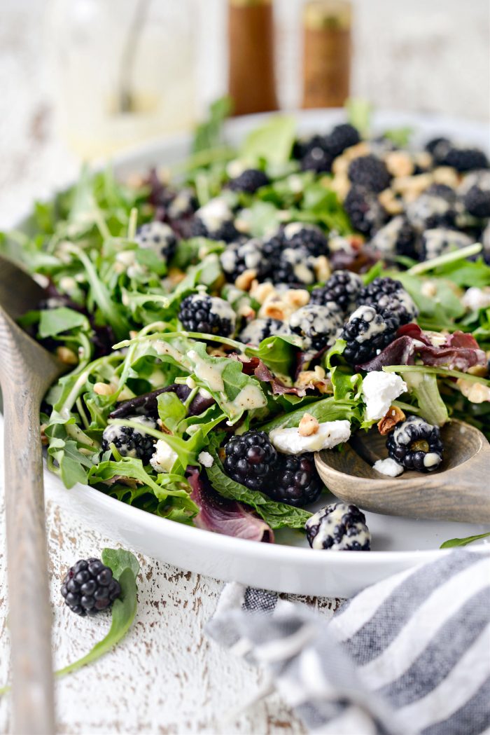 Blackberry Hazelnut Spring Salad