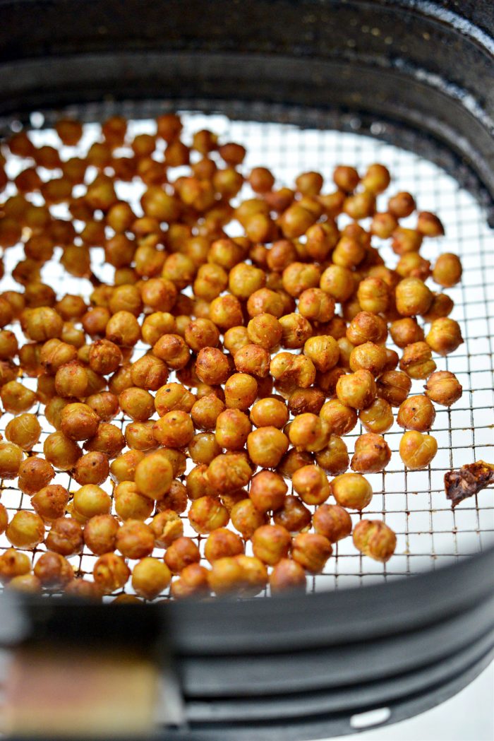 crisped buffalo chickpeas