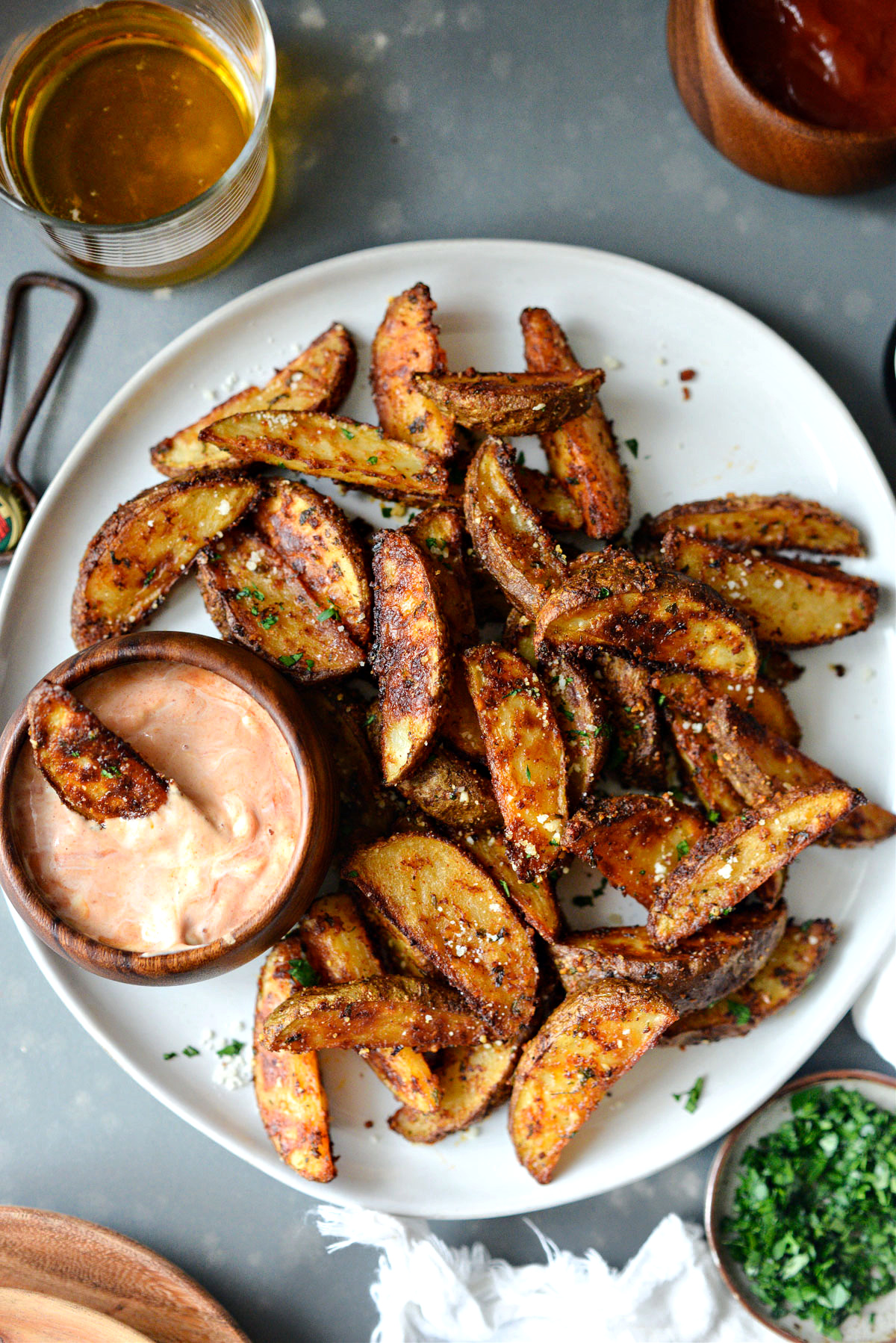 Crispy Potato Wedges Simply Scratch