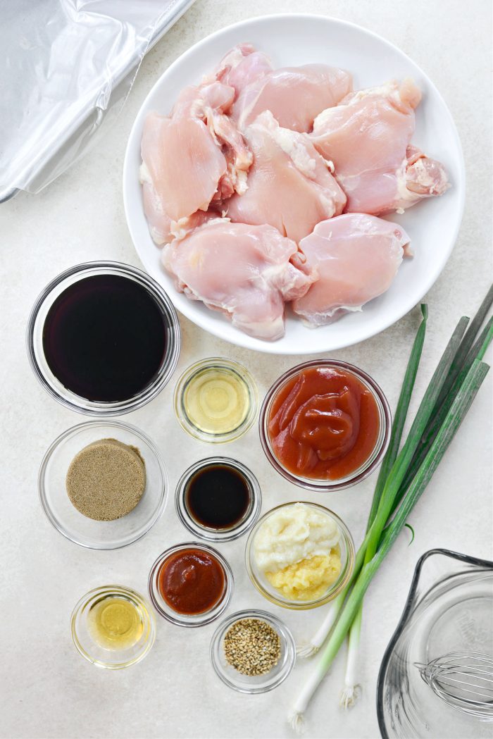 Ingredients for Huli Huli Chicken Rice Bowls