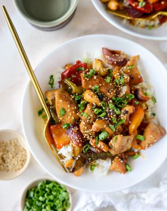 Sheet Pan Cashew Chicken