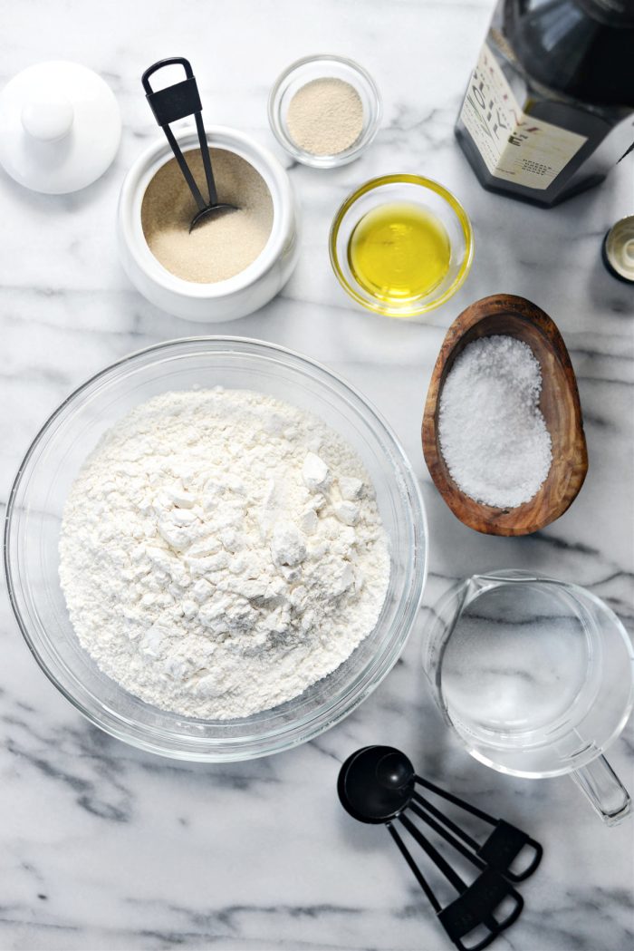 ingredients for Homemade Mini Pita Bread