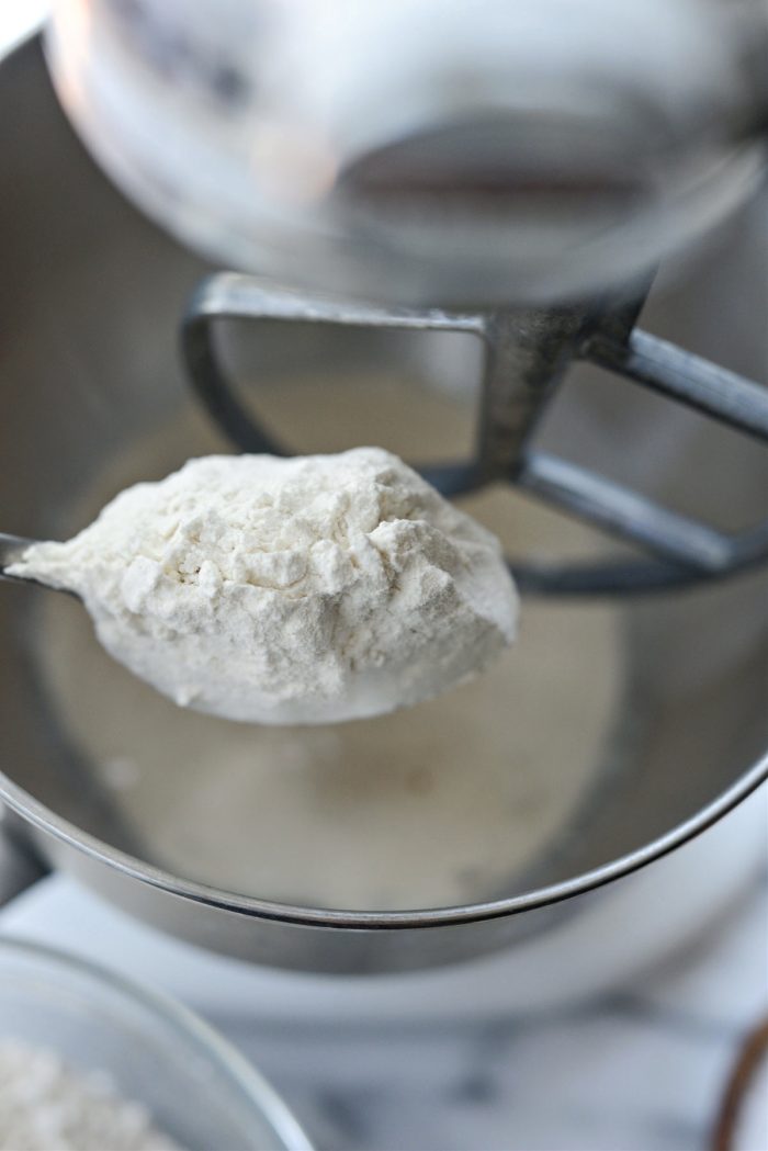gradually add flour
