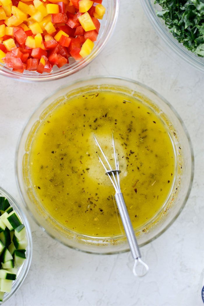 whisked dijon greek dressing