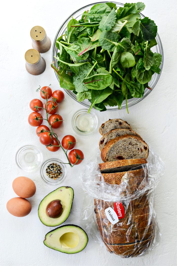 ingredients for a Simple Breakfast Salad