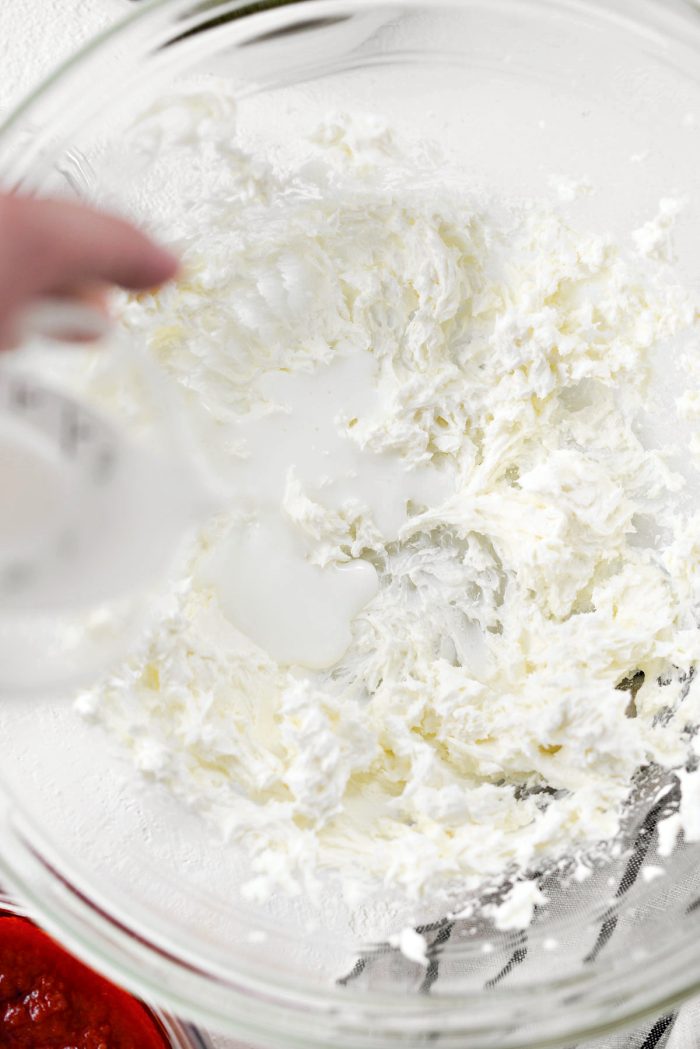 add milk to cream cheese