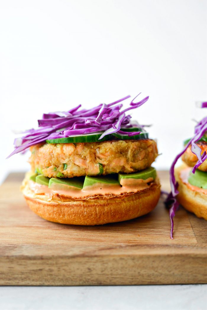 Spicy Salmon Burgers