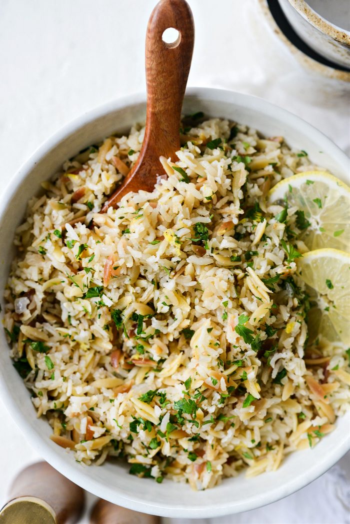 Greek Lemon Rice Pilaf