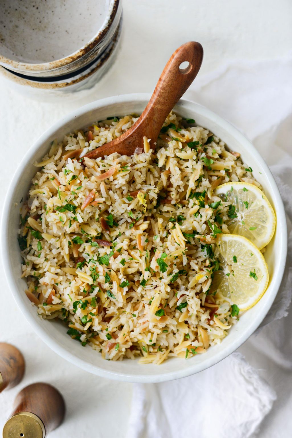 Greek Lemon Rice Pilaf - Simply Scratch