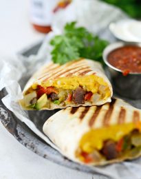 Grilled Breakfast Burritos