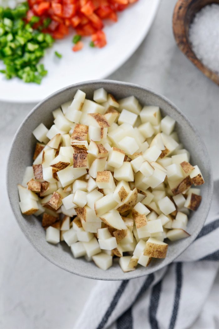 diced potato