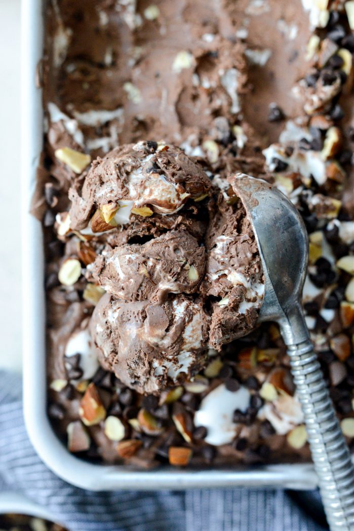 No-Churn Heavenly Hash Ice Cream