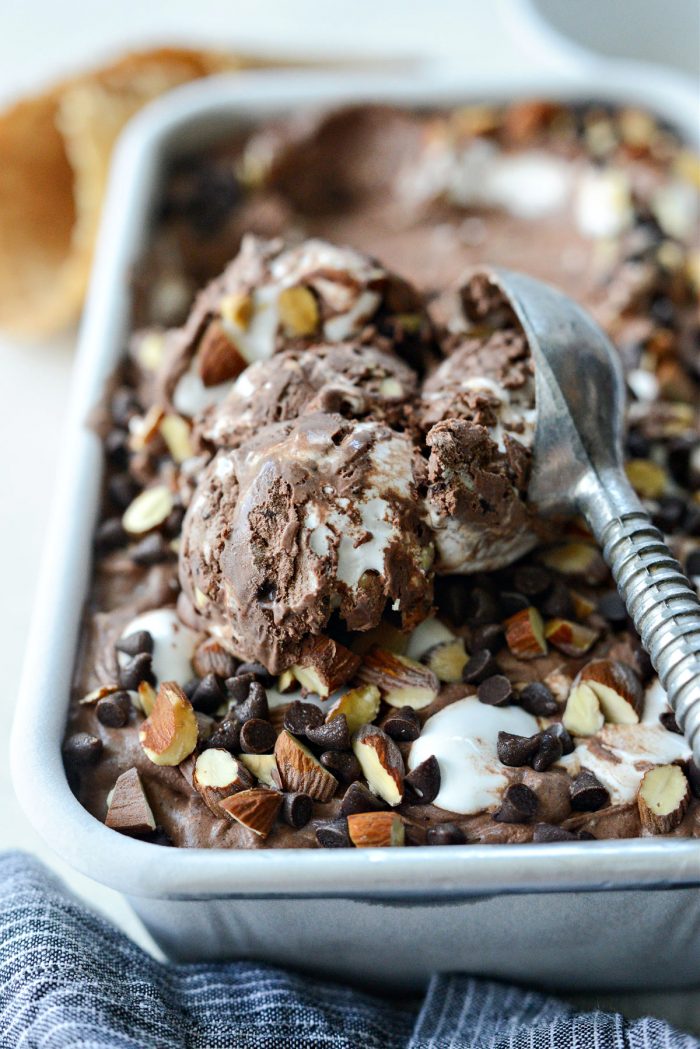 No-Churn Heavenly Hash Ice Cream