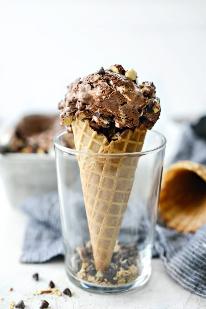 No-Churn Heavenly Hash Ice Cream