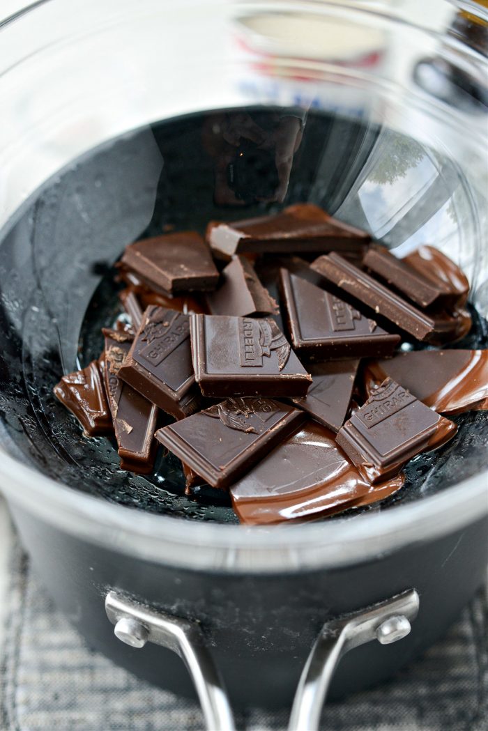 chocolate in a double boiler