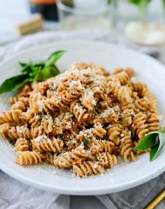 Sun-dried Tomato Walnut Pesto Pasta