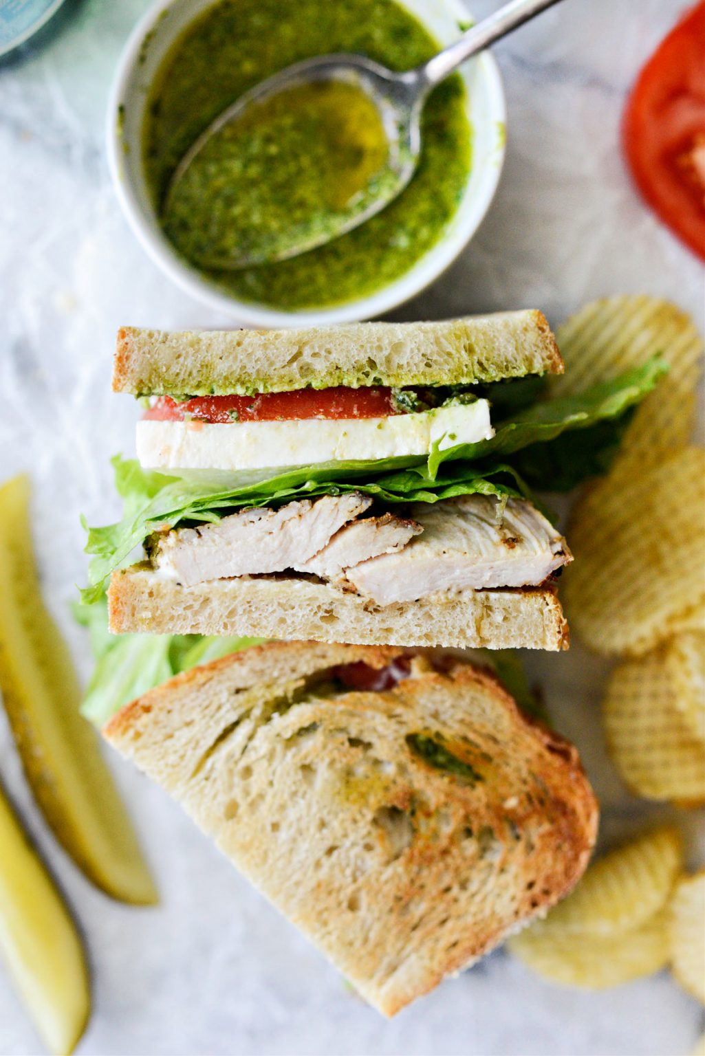 Grilled Turkey Pesto Sandwich Simply Scratch