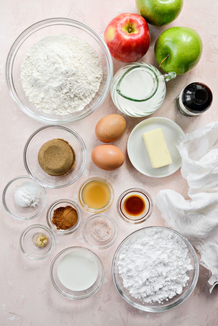 Ingredients for Air Fryer Apple Fritters