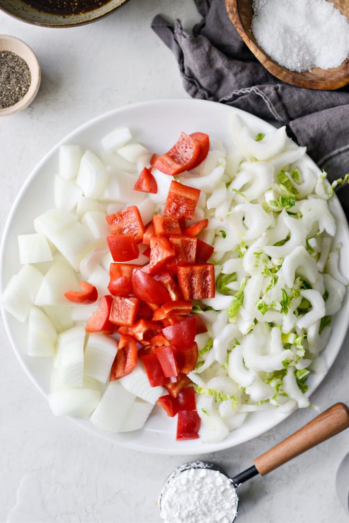 prepped veggies