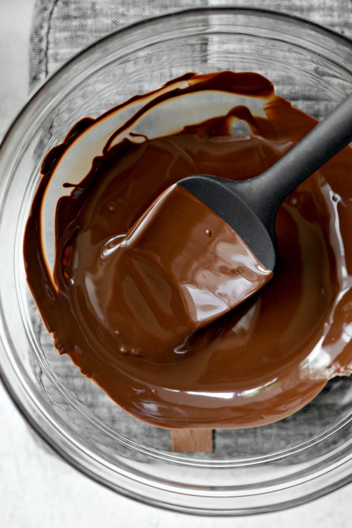 melted semisweet chocolate