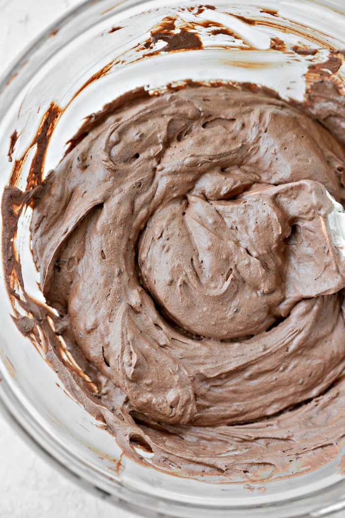 combined chocolate and whipped cream