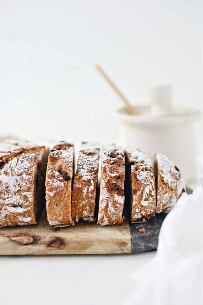 No-Knead Cranberry Walnut Bread