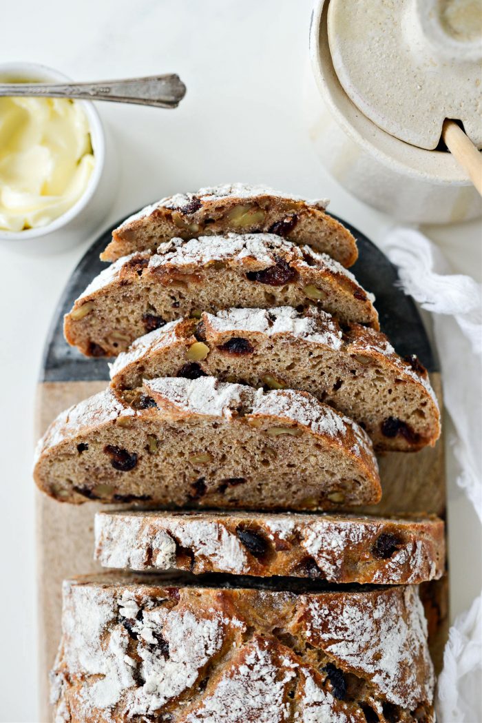 No-Knead Cranberry Walnut Bread