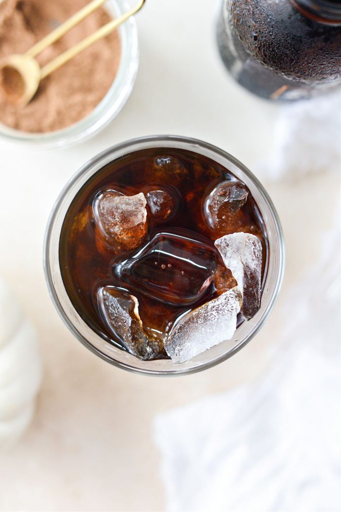 cold brew coffee in glass