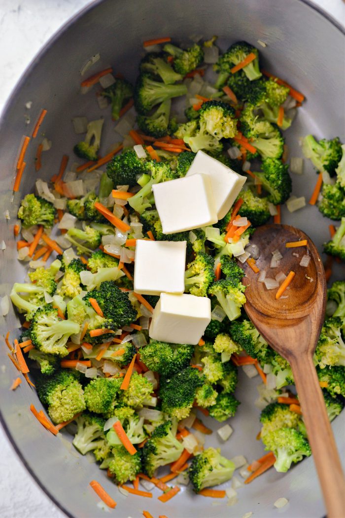 add remaining butter to pot