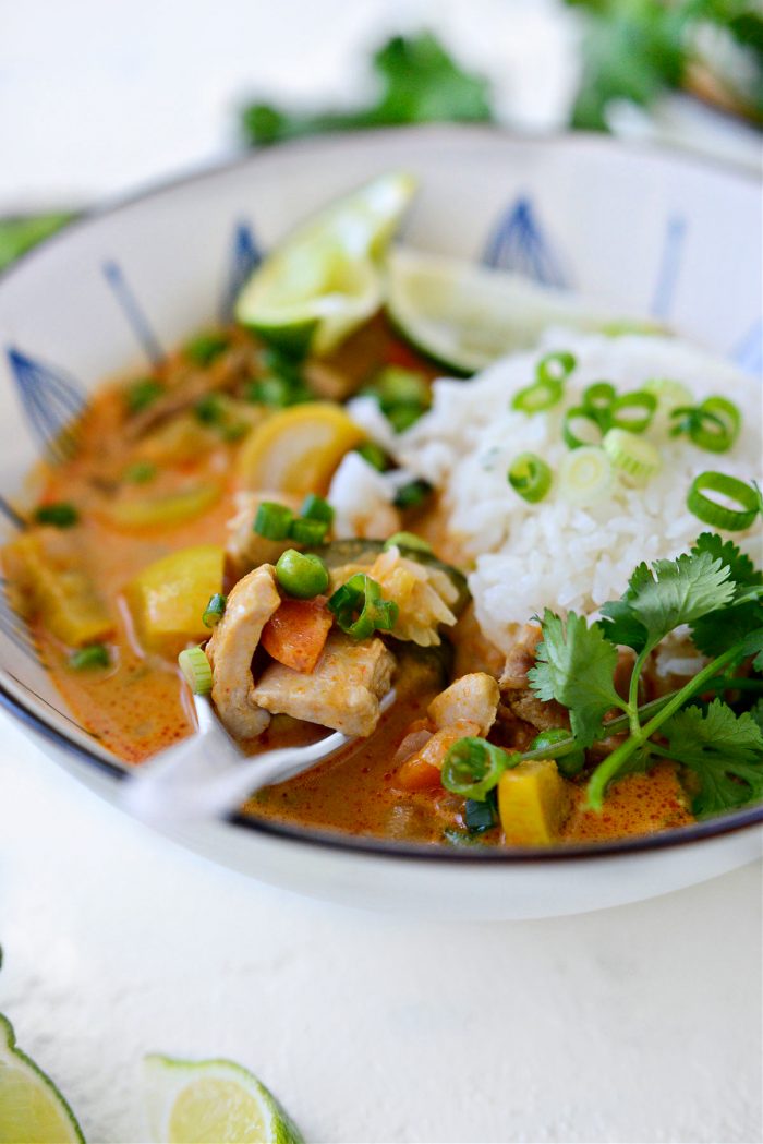 Thai Coconut Curry Chicken Soup