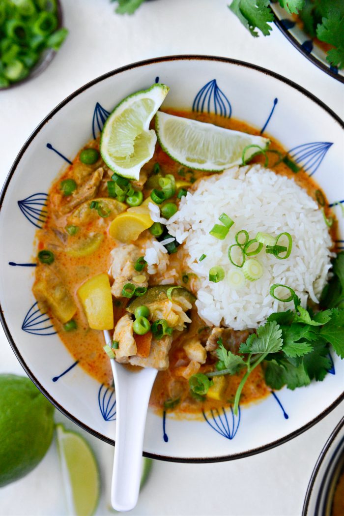 Thai Coconut Curry Chicken Soup