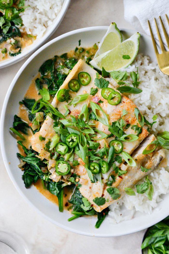 Thai Coconut Curry Poached Barramundi