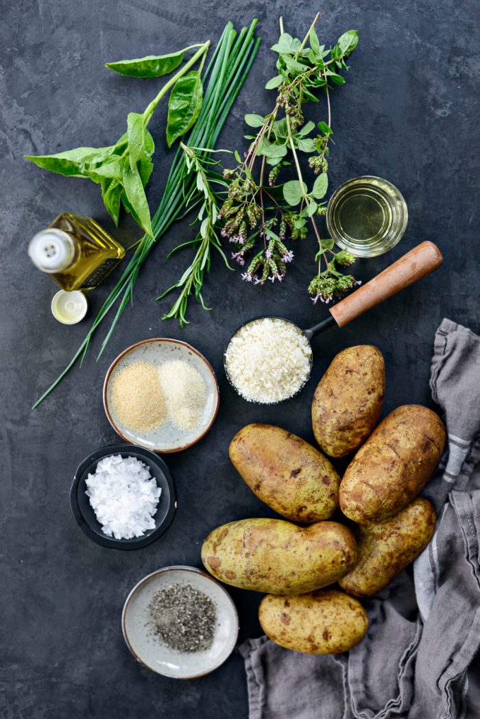 ingredients for Truffle Parmesan Fries