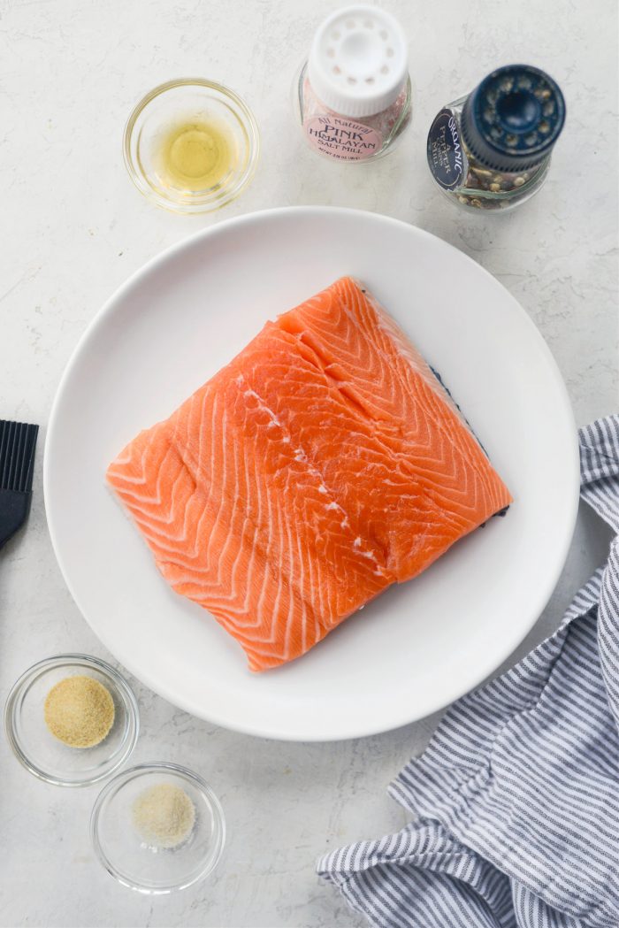 ingredients for Air Fryer Salmon