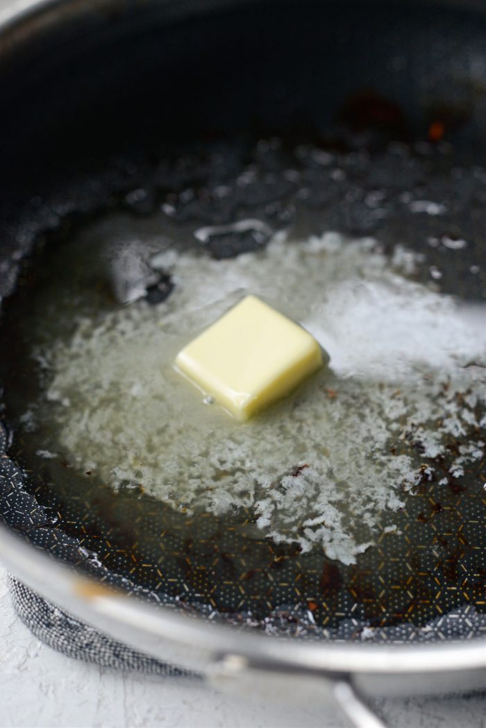 butter added to bacon fat