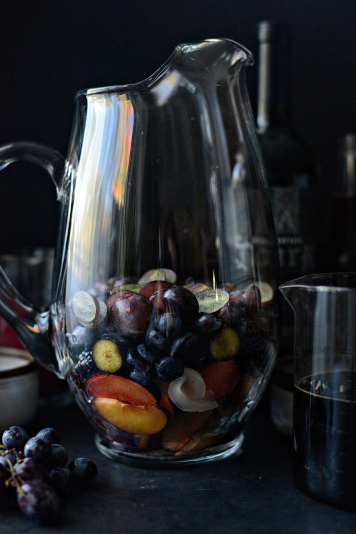 fruit in pitcher