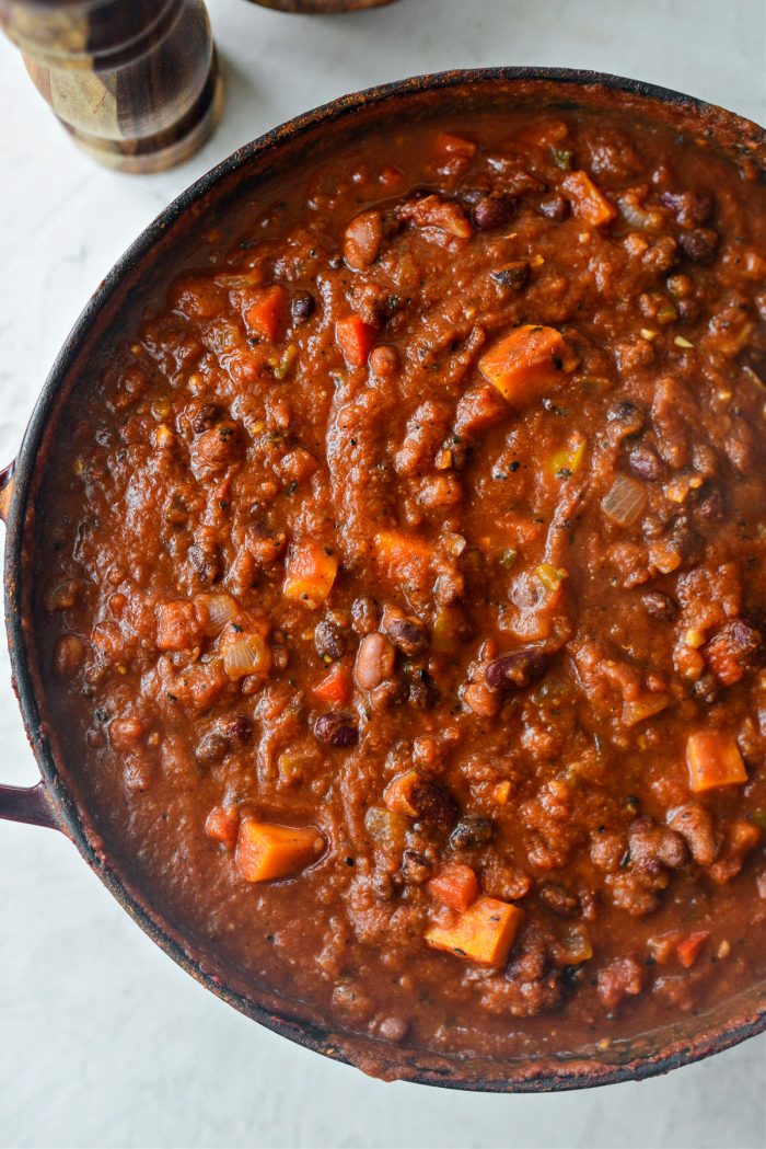 simmered Vegetarian Pumpkin Chili