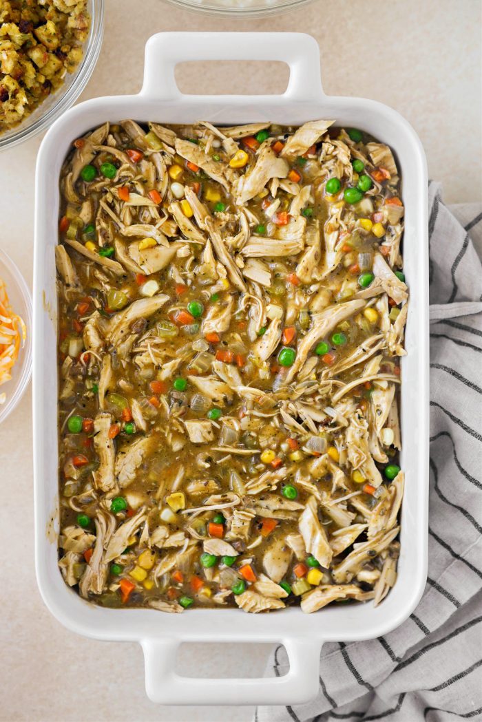 trans turkey mixture to a casserole