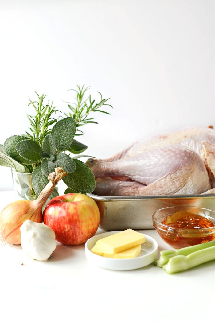 ingredients for Apple and Herb Roast Turkey