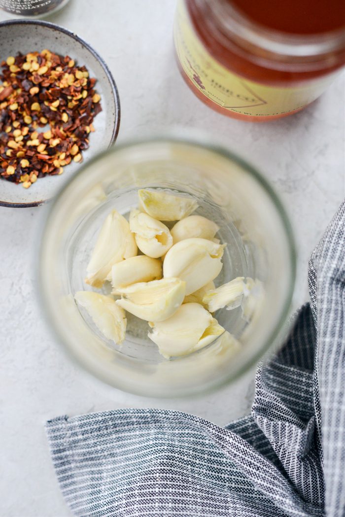 garlic in a jar