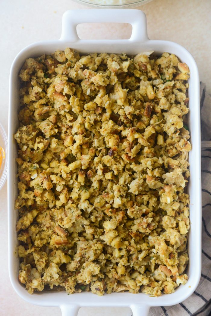 top with stuffing